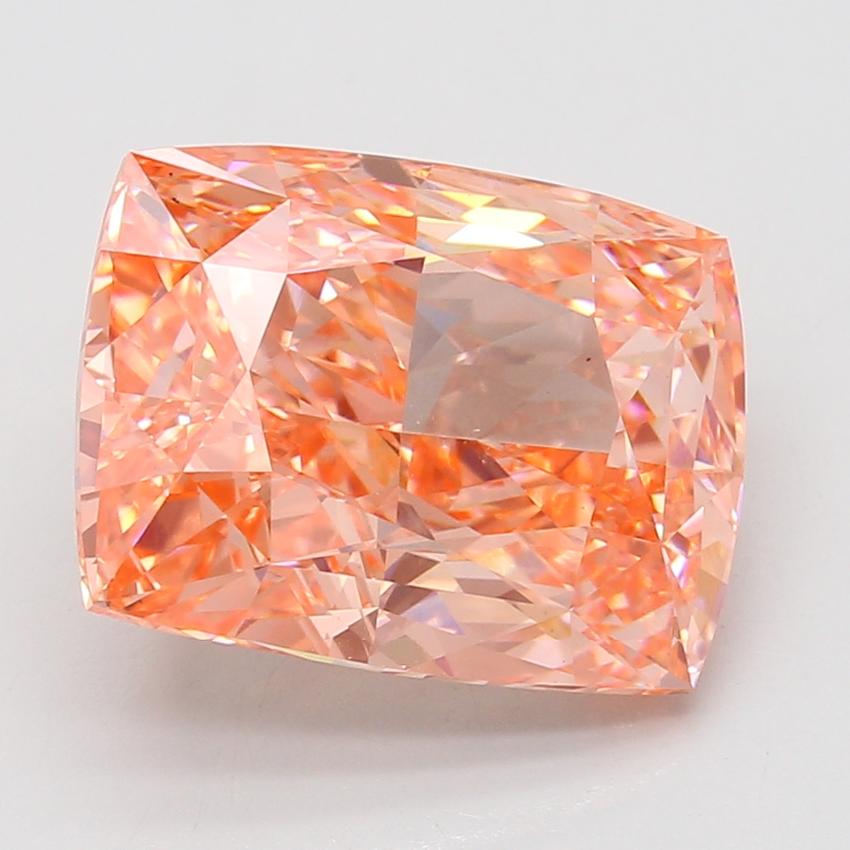 9.08 Ct. Fancy Vivid Pink Cushion Lab Grown Diamond
