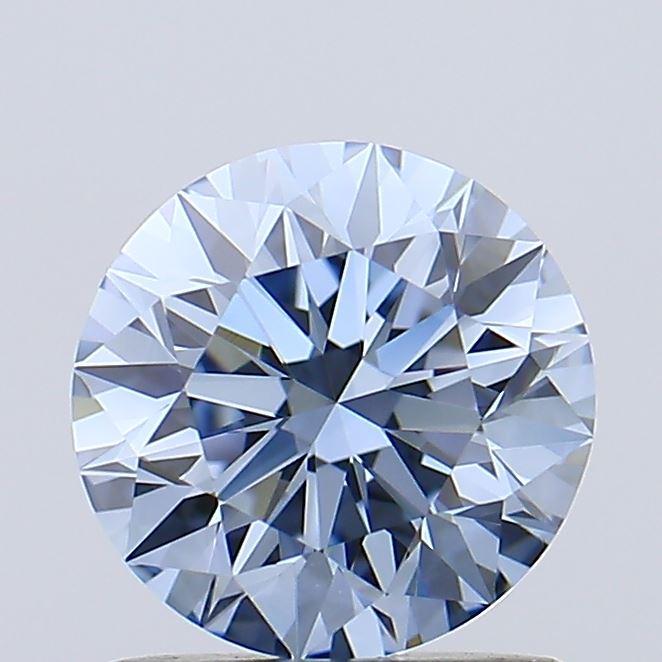 1.00 Ct. Fancy Vivid Blue Round Lab Grown Diamond