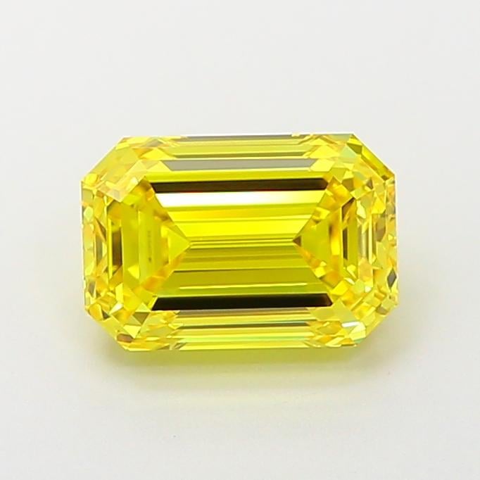 2.00 Ct. Fancy Vivid  Yellow Emerald Lab Grown Diamond