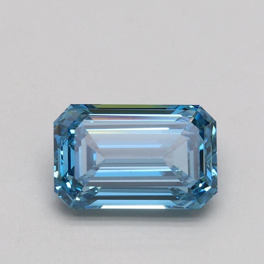 1.03 Ct. Fancy Intense Blue Emerald Lab Grown Diamond