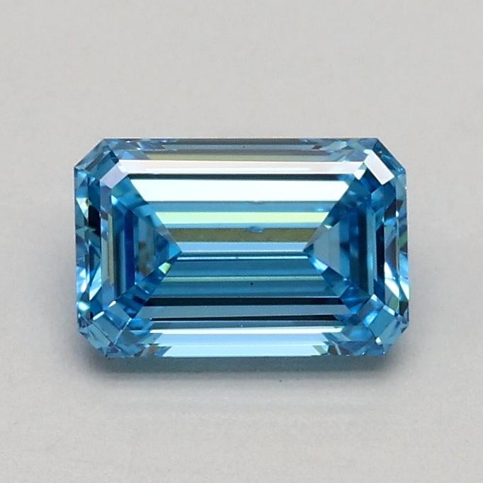 0.50 Ct. Fancy Intense Blue Emerald Lab Grown Diamond