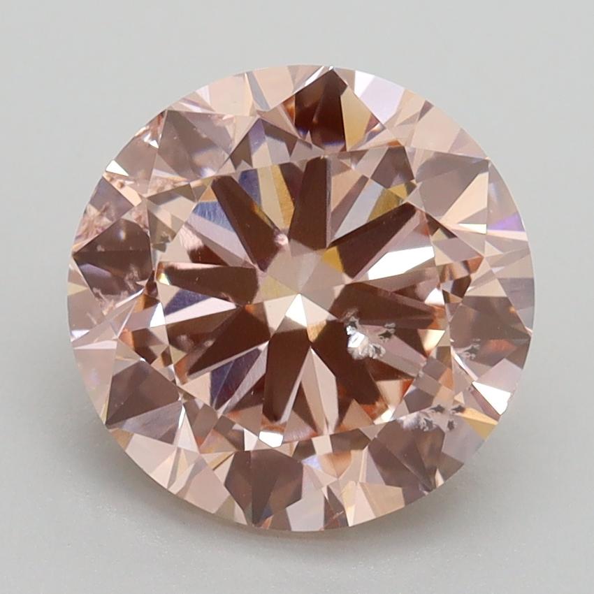 3.01 Ct. Fancy Intense Pink Round Lab Grown Diamond