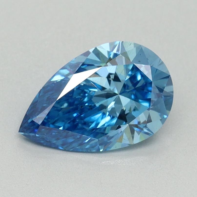 1.01 Ct. Fancy Vivid Blue Pear Lab Grown Diamond
