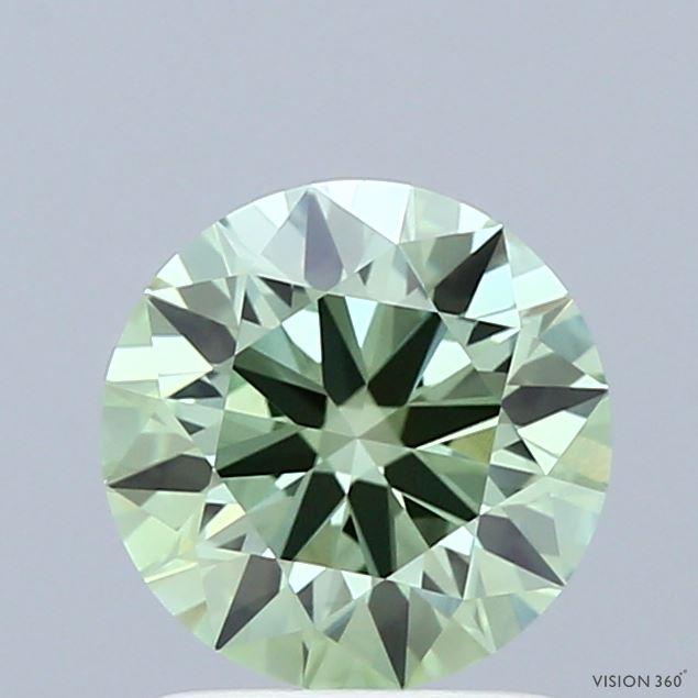 1.43 Ct. Fancy Vivid  Green Round Lab Grown Diamond