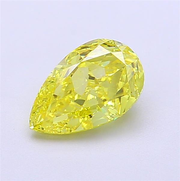 1.00 Ct. Fancy Vivid Yellow Pear Lab Grown Diamond