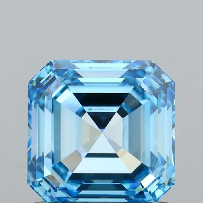 1.00 Ct. Fancy Vivid  Blue Asscher Lab Grown Diamond