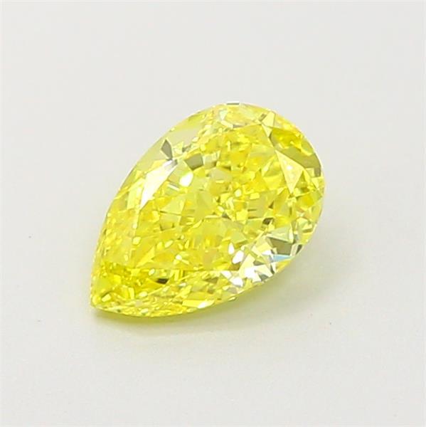 0.61 Ct. Fancy Intense Yellow Pear Lab Grown Diamond