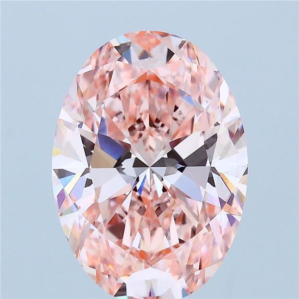 3.03 Ct. Fancy Vivid Pink Oval Lab Grown Diamond