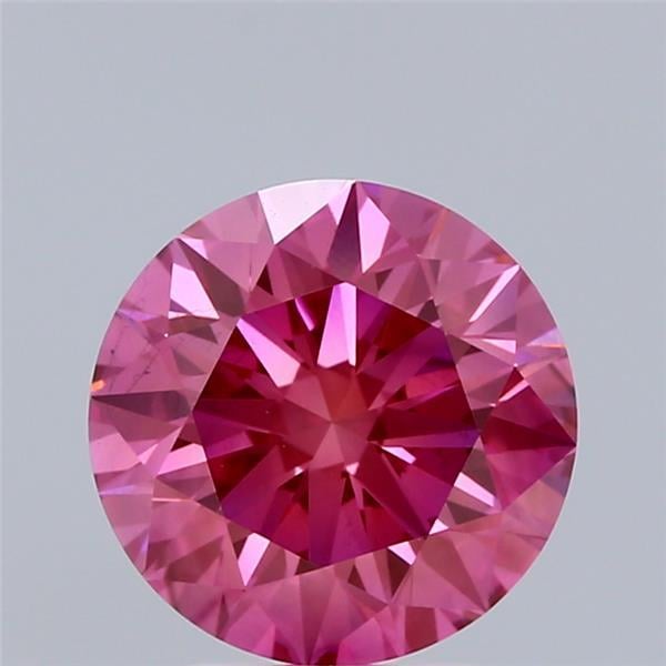 2.56 Ct. Fancy Vivid Pink Round Lab Grown Diamond