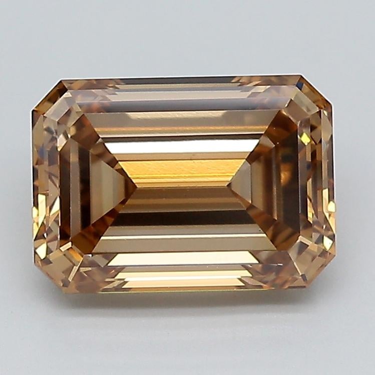 3.10 Ct. Fancy Light  Brown Emerald Lab Grown Diamond