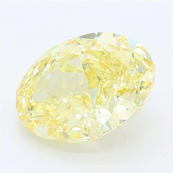 2.45 Ct. Fancy Intense Yellow Oval Lab Grown Diamond