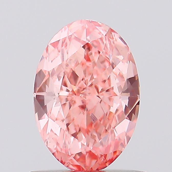 1.00 Ct. Fancy Vivid Pink Oval Lab Grown Diamond