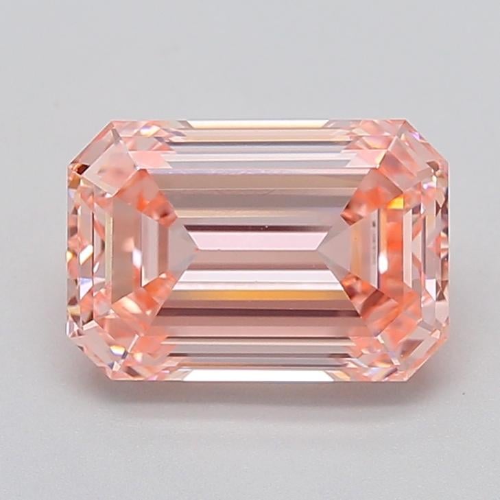 2.56 Ct. Fancy Vivid Pink Emerald Lab Grown Diamond