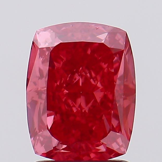 2.31 Ct. Fancy Vivid Pink Cushion Lab Grown Diamond