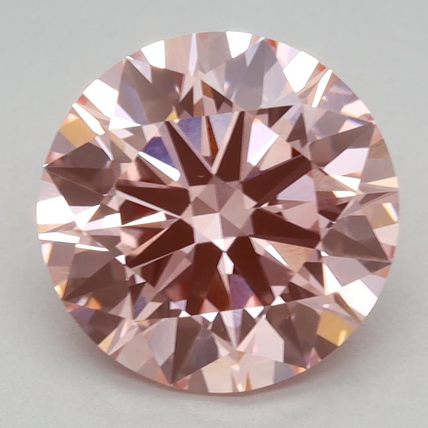 2.20 Ct. Fancy Vivid Pink Round Lab Grown Diamond