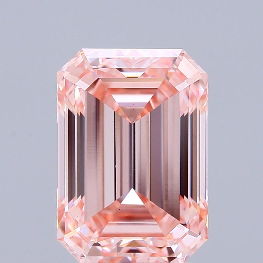2.85 Ct. Fancy Intense Pink Emerald Lab Grown Diamond