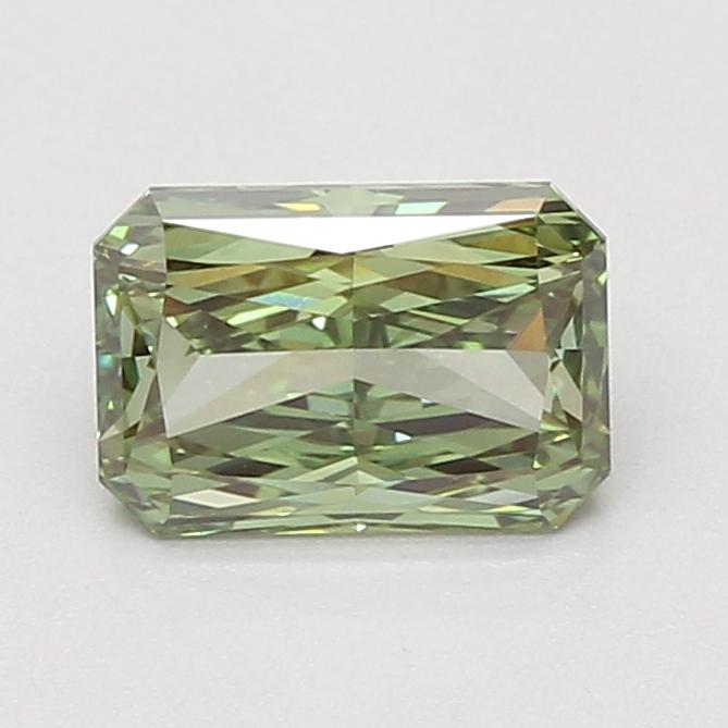 1.55 Ct. Fancy Vivid Green Radiant Lab Grown Diamond