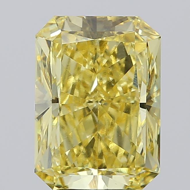 5.01 Ct. Fancy Intense Yellow Radiant Lab Grown Diamond