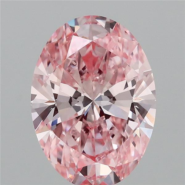 3.52 Ct. Fancy Intense Pink Oval Lab Grown Diamond