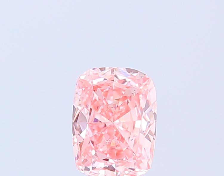 0.99 Ct. Fancy Vivid  Pink Cushion Lab Grown Diamond