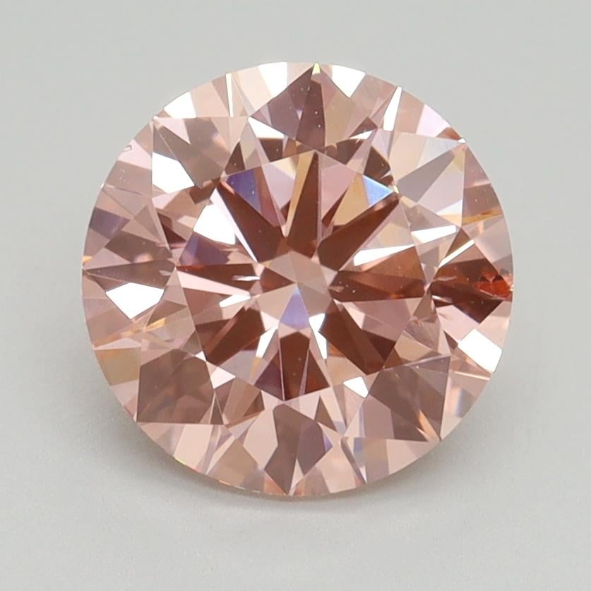 2.00 Ct. Fancy Intense Pink Round Lab Grown Diamond
