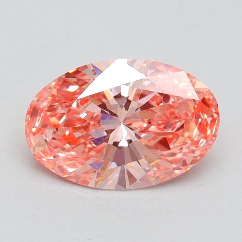 1.15 Ct. Fancy Vivid Pink Oval Lab Grown Diamond