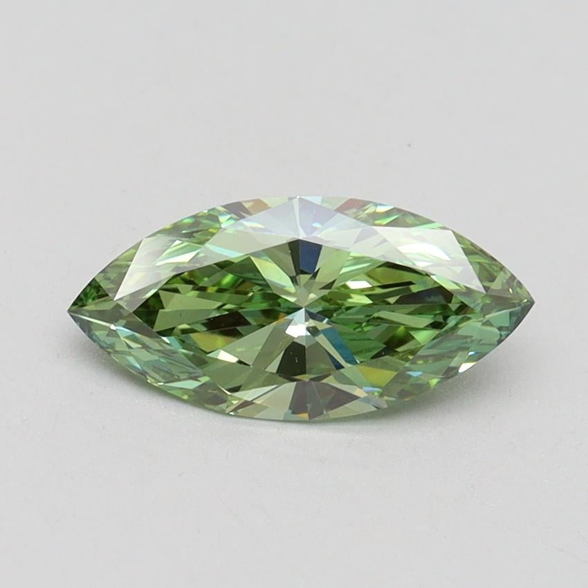1.02 Ct. Fancy Vivid Green Marquise Lab Grown Diamond