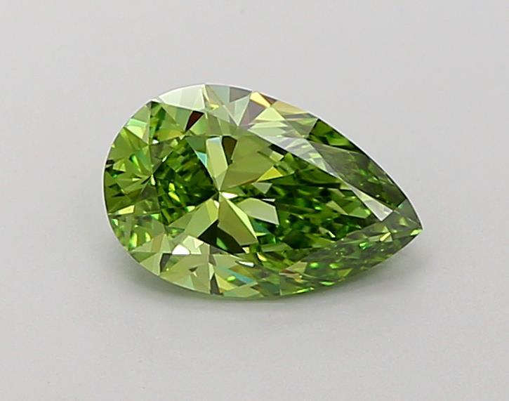 1.02 Ct. Fancy Vivid Green Pear Lab Grown Diamond