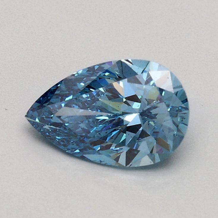 0.52 Ct. Fancy Vivid Blue Pear Lab Grown Diamond