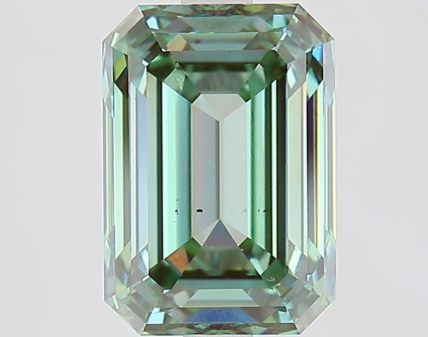 3.57 Ct. Fancy Green Emerald Lab Grown Diamond