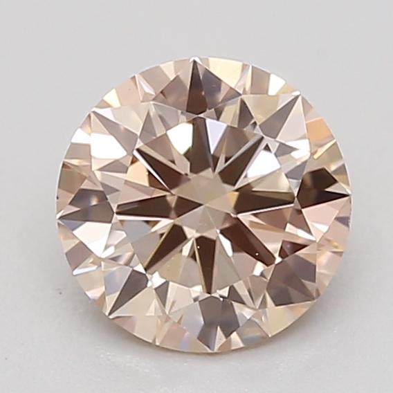 0.45 Ct. Very Light  Brown Round Lab Grown Diamond