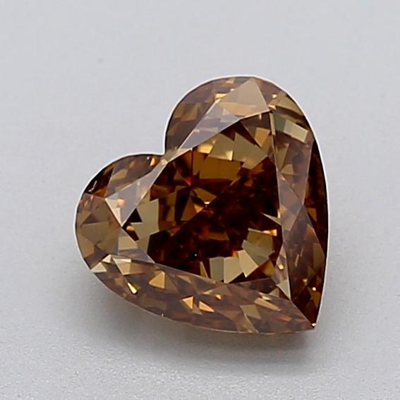 1.52 Ct. Fancy  Brown Heart Lab Grown Diamond