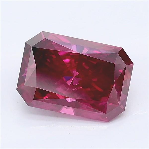 1.41 Ct. Fancy Deep Pink Radiant Lab Grown Diamond