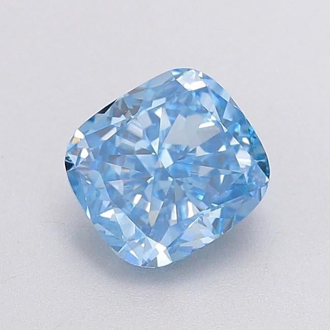 1.04 Ct. Fancy Vivid Blue Cushion Lab Grown Diamond