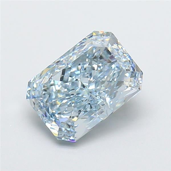 2.53 Ct. Fancy Intense Blue Radiant Lab Grown Diamond