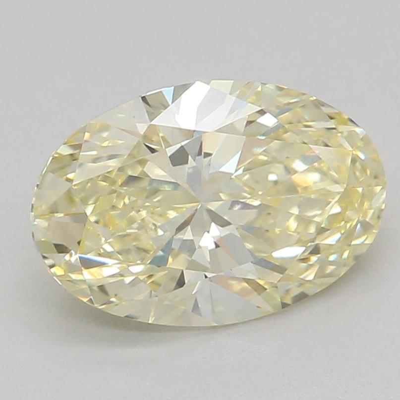 1.06 Ct. Fancy Yellow Oval Lab Grown Diamond