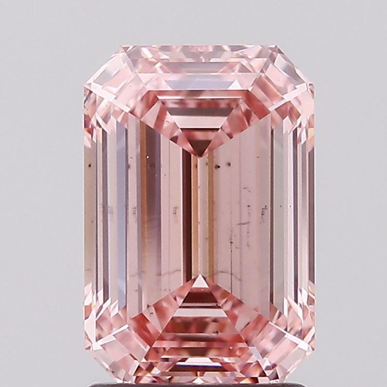 2.06 Ct. Fancy Intense Pink Emerald Lab Grown Diamond