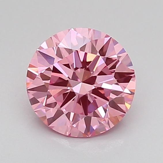 1.12 Ct. Fancy Vivid Pink Round Lab Grown Diamond