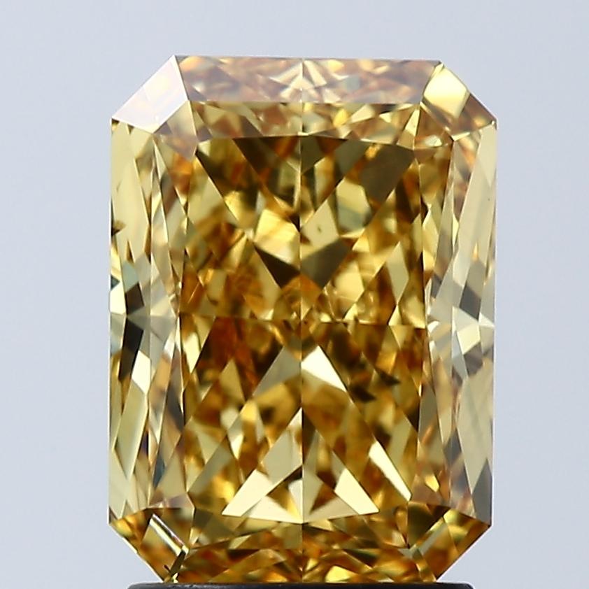 2.57 Ct. Fancy Vivid Yellow Radiant Lab Grown Diamond