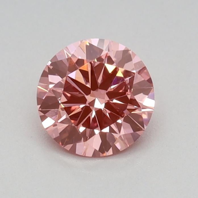 0.44 Ct. Fancy Vivid Pink Round Lab Grown Diamond