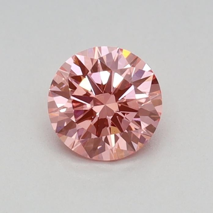 0.34 Ct. Fancy Vivid Pink Round Lab Grown Diamond