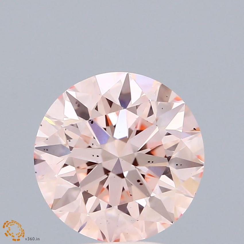 3.00 Ct. Fancy Intense Pink Round Lab Grown Diamond
