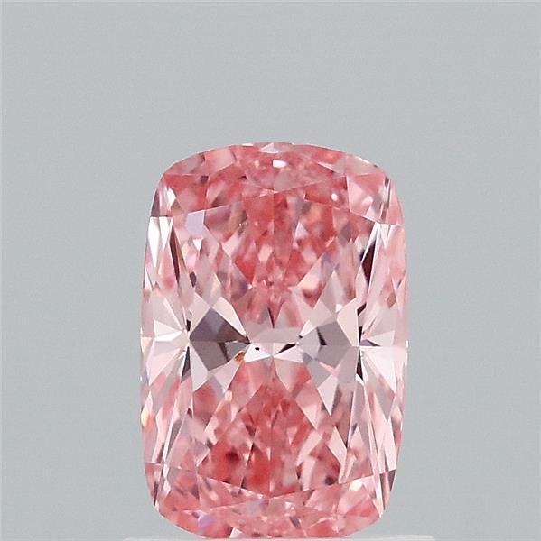1.03 Ct. Fancy Vivid Pink Cushion Lab Grown Diamond