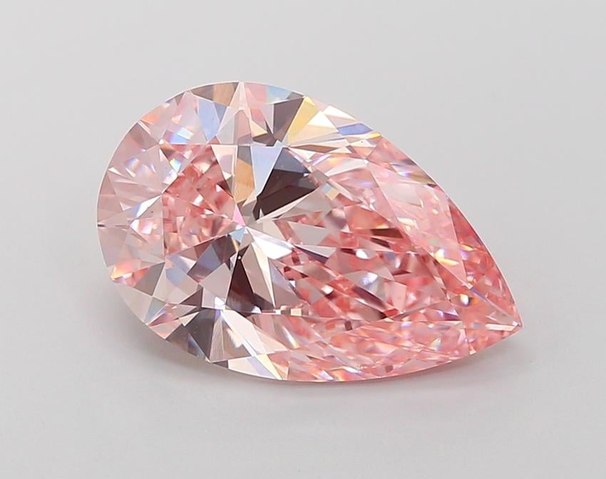 5.06 Ct. Fancy Intense Pink Pear Lab Grown Diamond