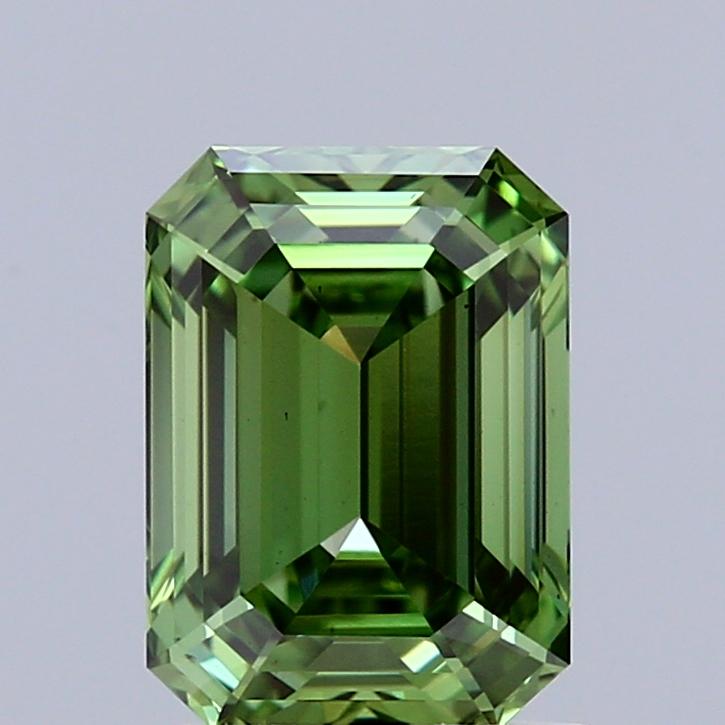 1.38 Ct. Fancy Vivid Green Emerald Lab Grown Diamond