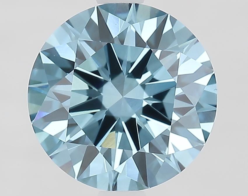 2.02 Ct. Fancy Vivid Blue Round Lab Grown Diamond