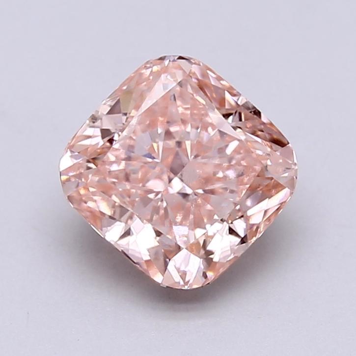 2.70 Ct. Fancy Vivid  Pink Cushion Lab Grown Diamond