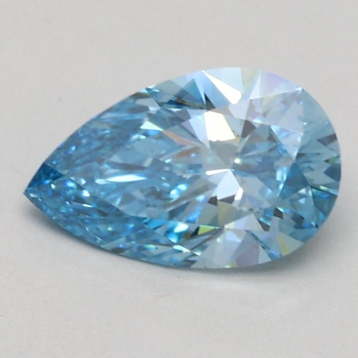 0.62 Ct. Fancy Vivid Blue Pear Lab Grown Diamond
