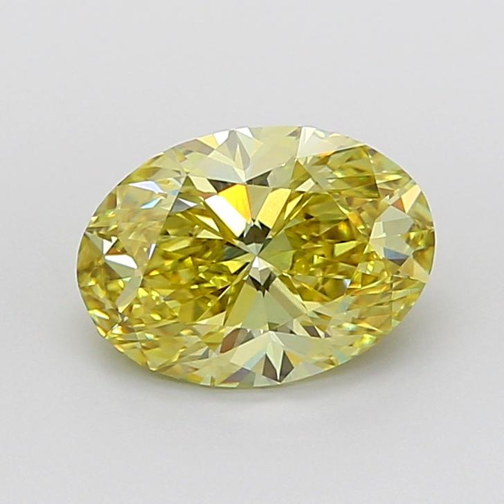2.54 Ct. Fancy Intense  Yellow Oval Lab Grown Diamond