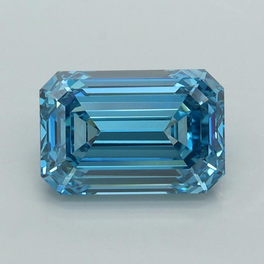 2.05 Ct. Fancy Vivid  Blue Emerald Lab Grown Diamond